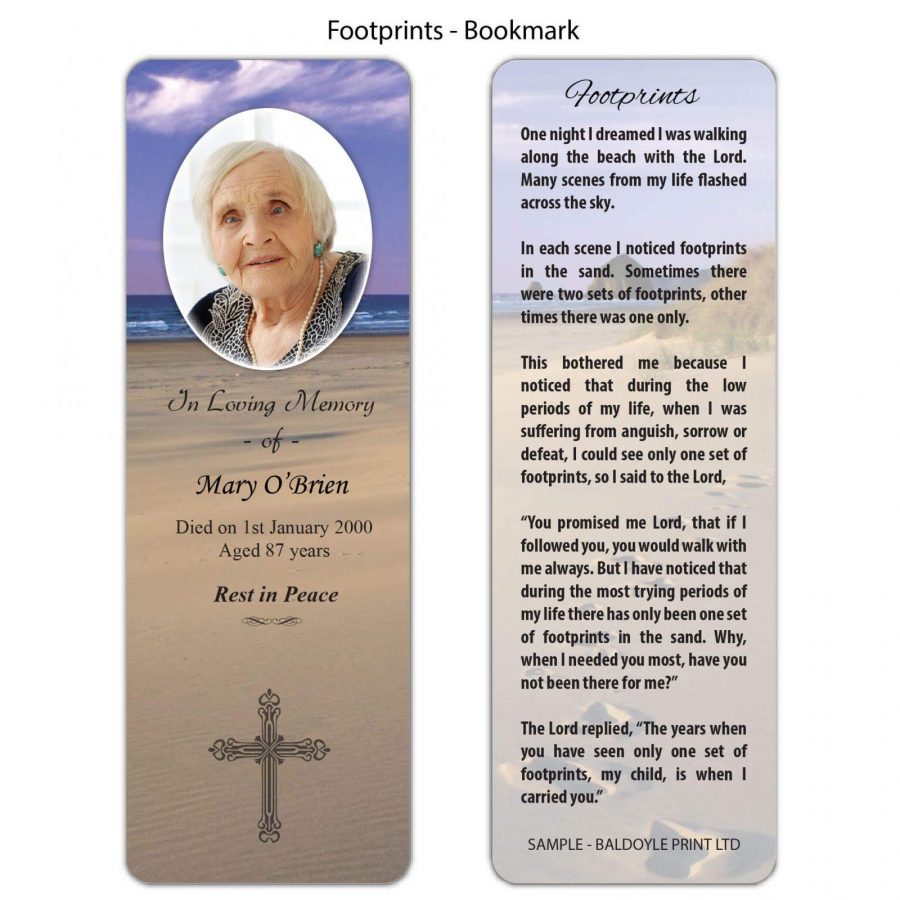 Footprints Bookmark