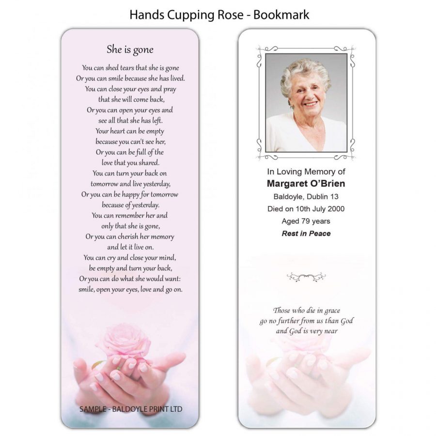Hands Cupping Rose Bookmarks