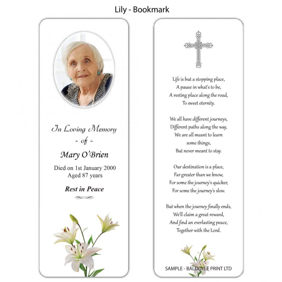 White Lily Bookmarks