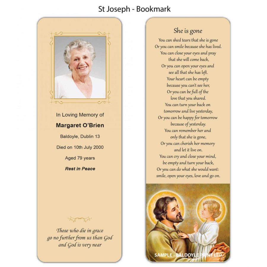 St Joseph Bookmark