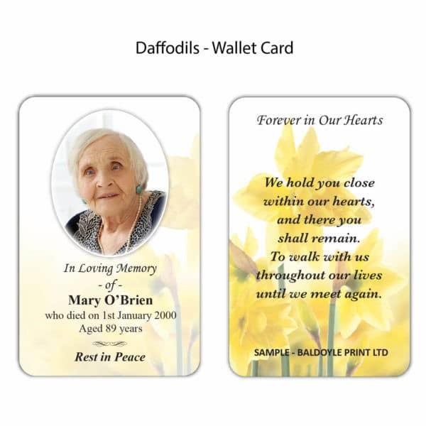 Daffodils Wallet Card