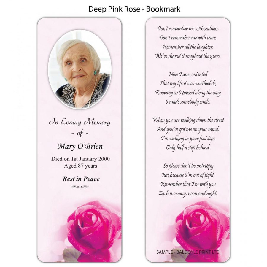 Deep Pink Rose Bookmarks