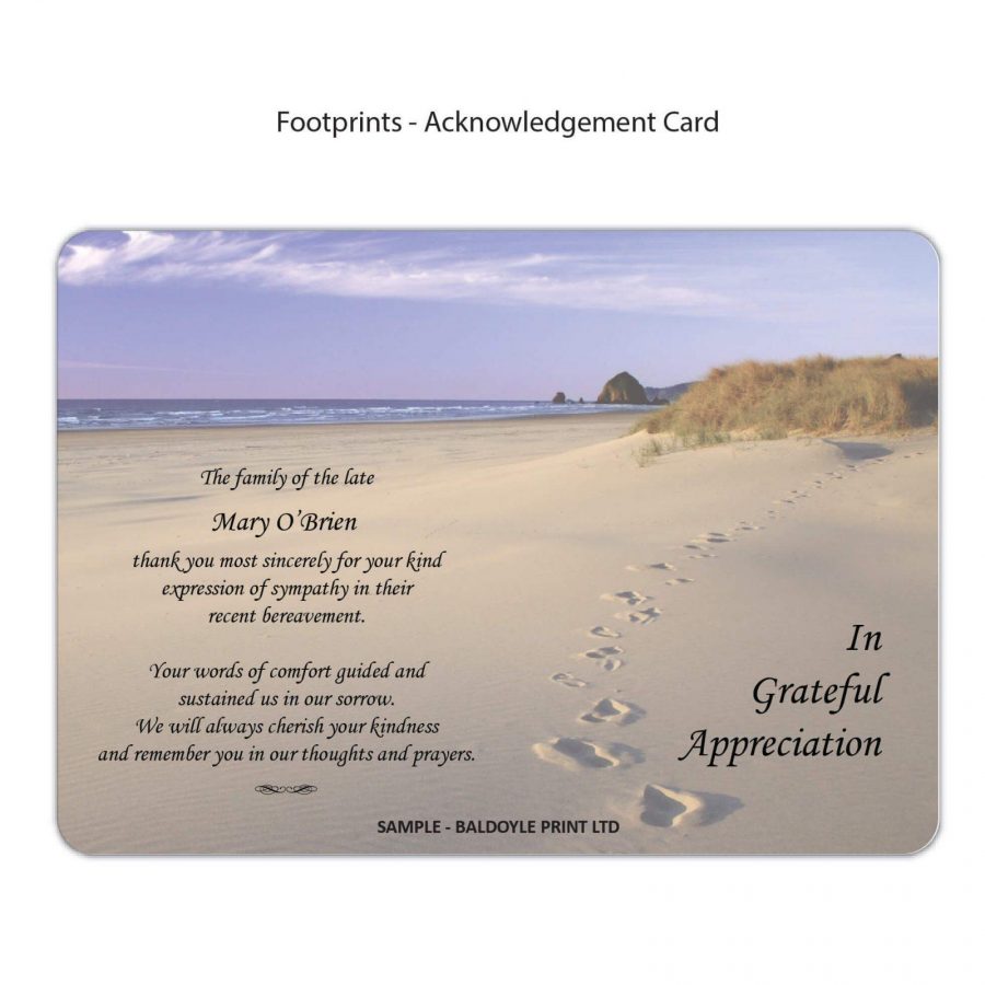 Acknowledgement Card
