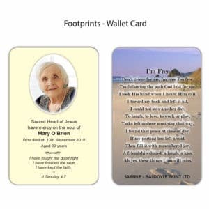 Footprints Wallet Cards
