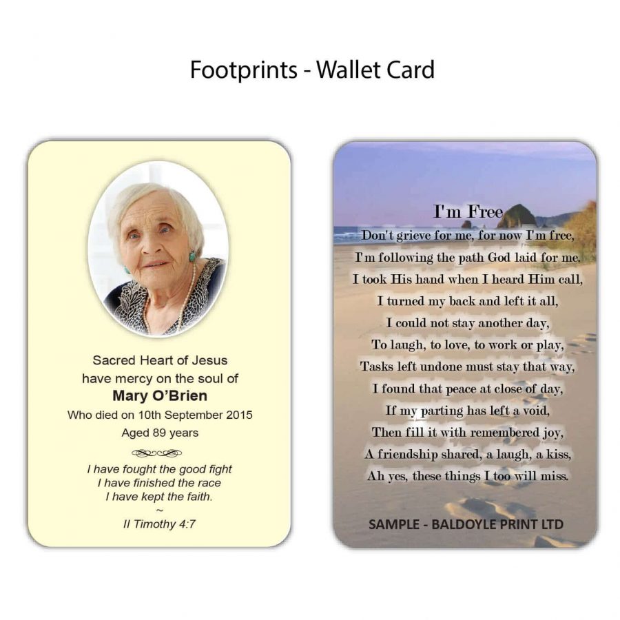 Footprints Wallet Cards
