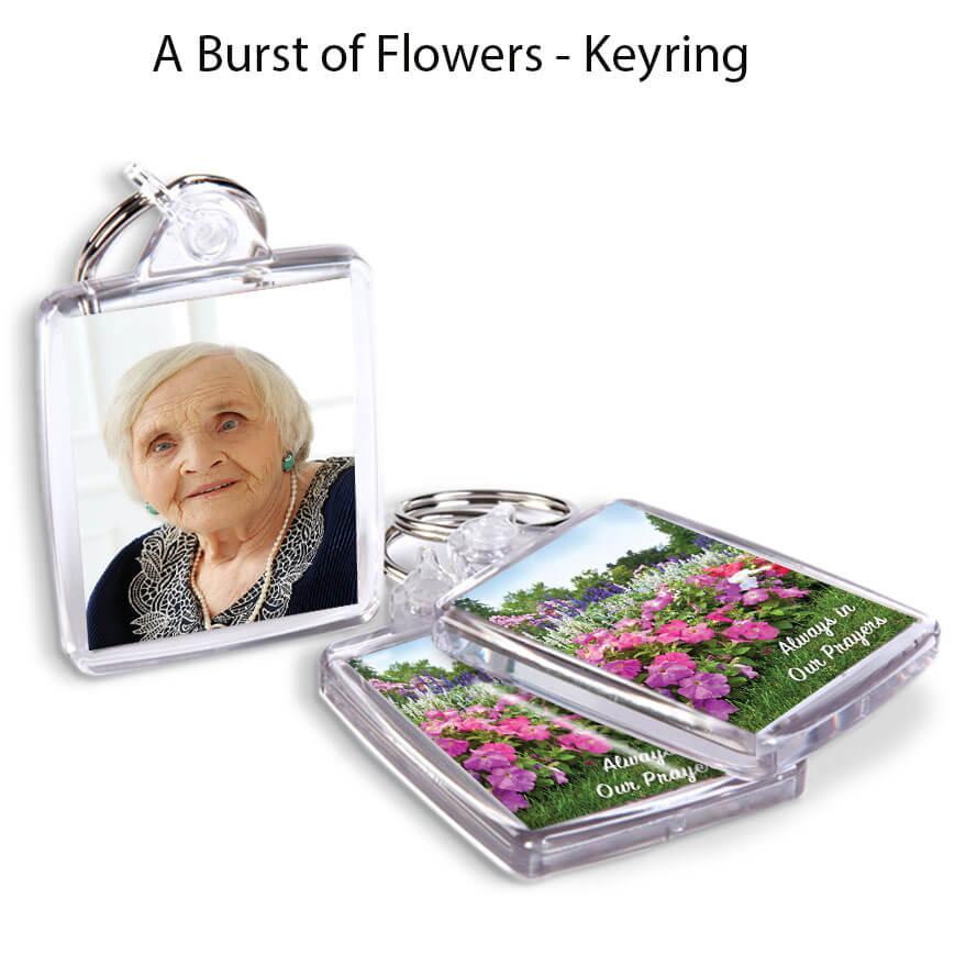Burst of Flowers Keyrings