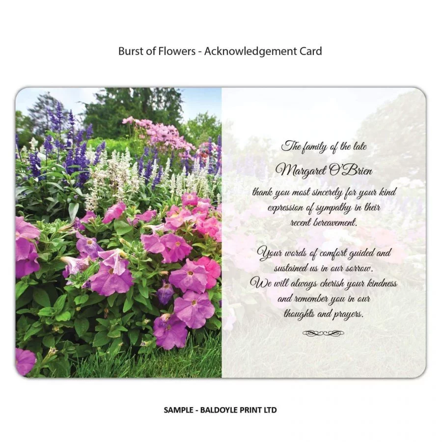 Acknowledgement Cards - Floral