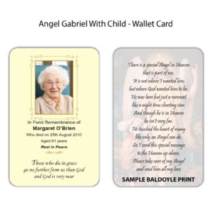 Angel Gabriel with Child Wallet Cards