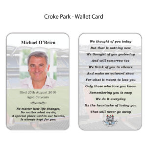 Croke Park Wallet Cards