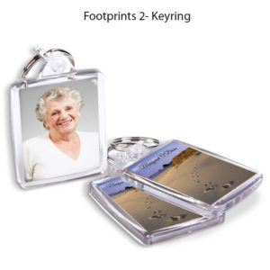 Footprints 2 Keyrings