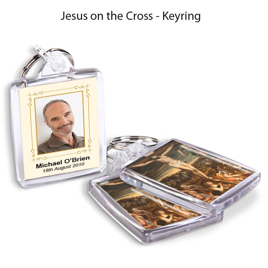 Jesus on the Cross Keyrings