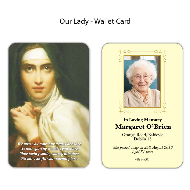 Our Lady Wallet Cards