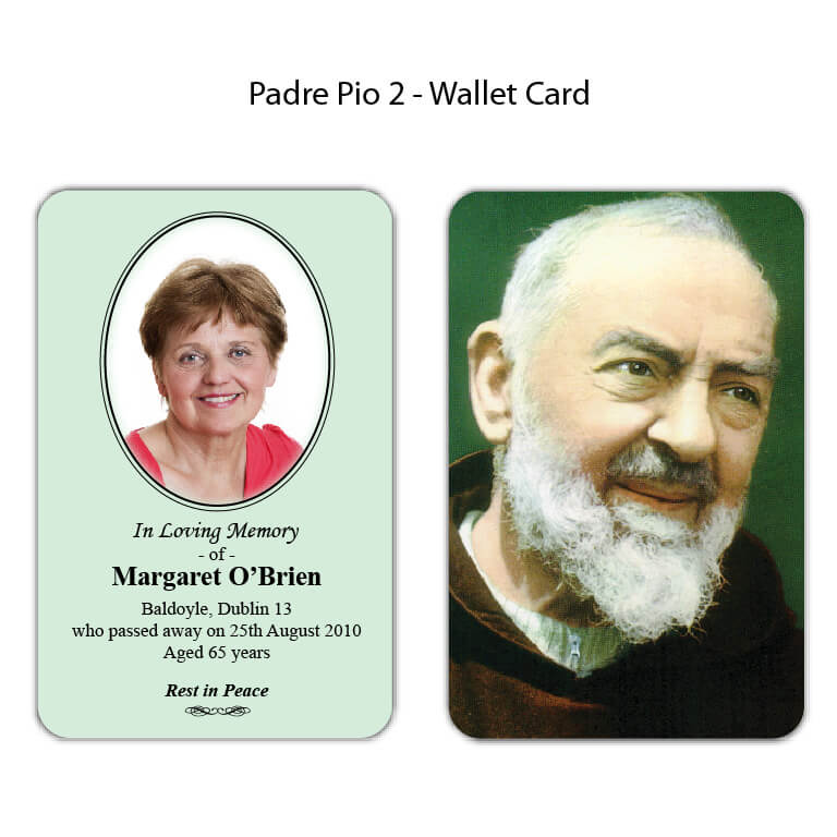 Padre Pio 2 Wallet Cards