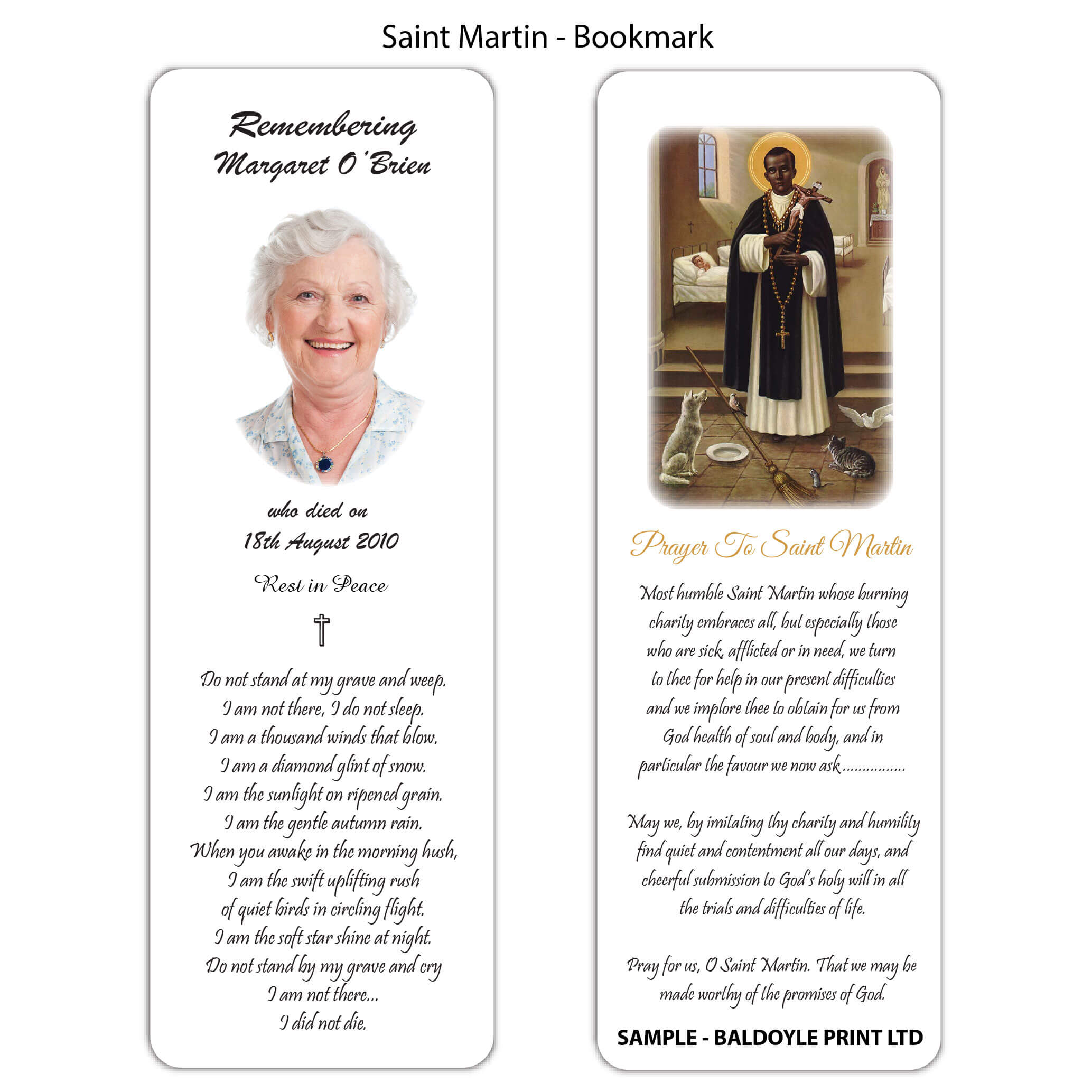 Saint Martin Bookmarks